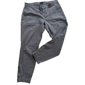 Gap Womens Gray Denim Pants With Pockets & Ankle Zippers Size 12